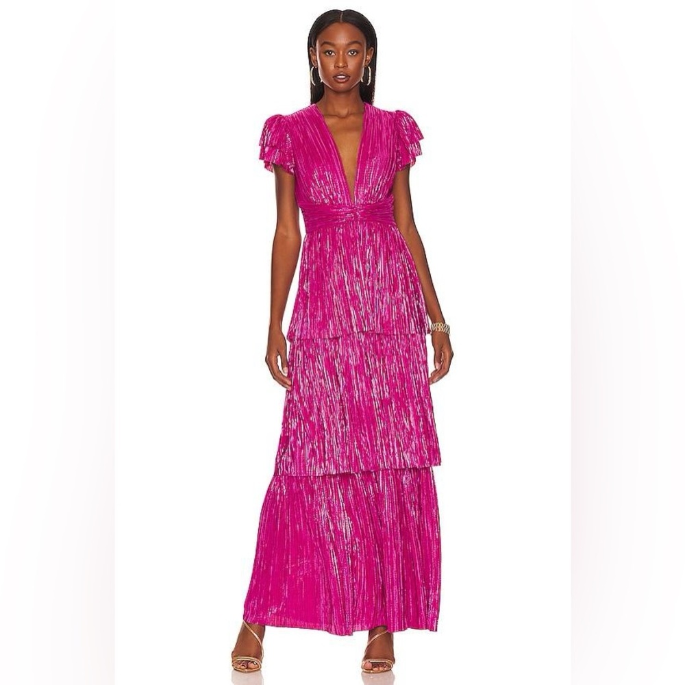 Sabina Musayev x REVOLVE Maze Dress in Very Berry XS